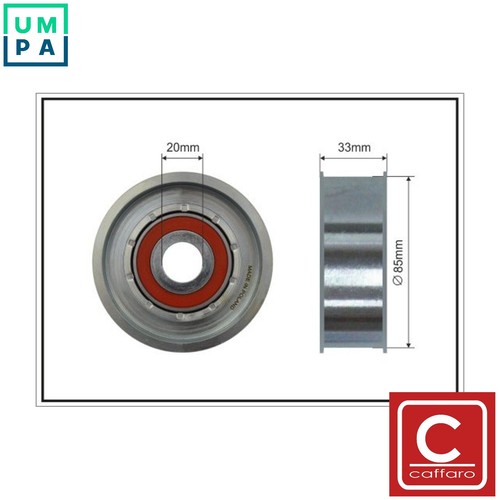 Deflectionguide pulley vribbed - deflectionguide,