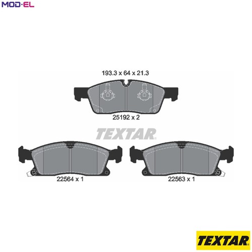 Brake pad set disc - set,