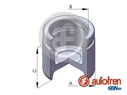 Brake caliper piston steel - caliper,