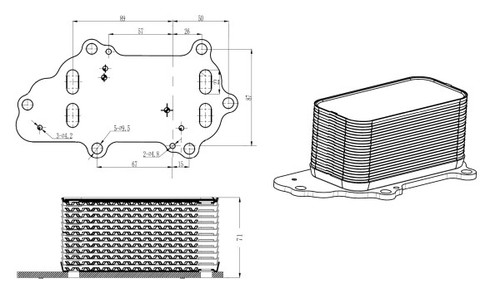 31848 nrf oil - 31848, cooler,