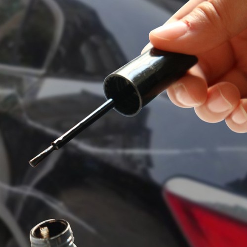 Black car paint repair - car,