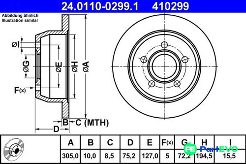 Ate brake disc 24011002991 - brake,