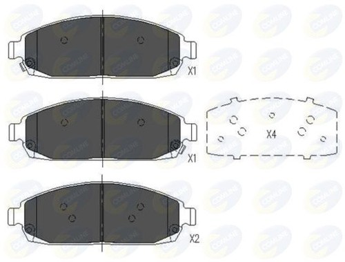 Comline front brake pad set - front,