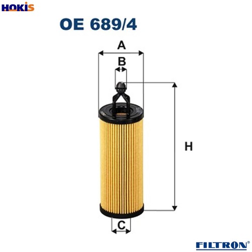 Oil filter 689 for - oil,