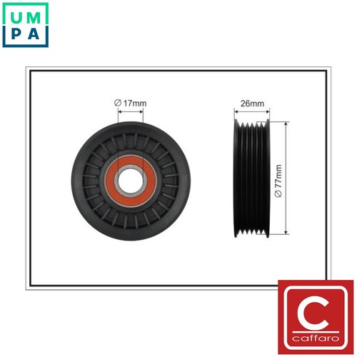 Tensioner pulley vribbed belt - pulley,