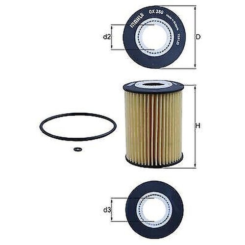 Knecht 380d oil filter - 380d, for