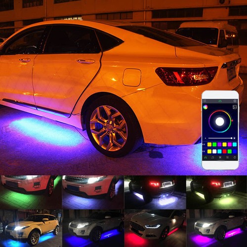 Rgb led under car - under, light