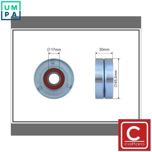 Tensioner pulley vribbed - tensioner,